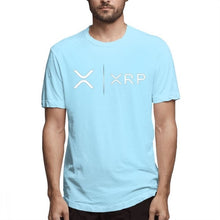 Load image into Gallery viewer, Side By Side Ripple Coin XRP T Shirt Unique Design T-Shirt Organic Cotton Faddish Homme High Street Tee Shirts shirt