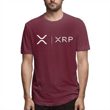 Load image into Gallery viewer, Side By Side Ripple Coin XRP T Shirt Unique Design T-Shirt Organic Cotton Faddish Homme High Street Tee Shirts shirt
