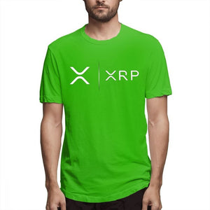 Side By Side Ripple Coin XRP T Shirt Unique Design T-Shirt Organic Cotton Faddish Homme High Street Tee Shirts shirt