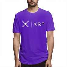 Load image into Gallery viewer, Side By Side Ripple Coin XRP T Shirt Unique Design T-Shirt Organic Cotton Faddish Homme High Street Tee Shirts shirt

