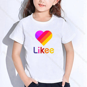 Hot Kids Likee Clothing Toddler Girl Tops LIKEE T Shirt In Boys Girls Teenagers School T-shirts Kpop Casual Students Costume