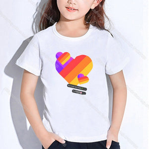 Hot Kids Likee Clothing Toddler Girl Tops LIKEE T Shirt In Boys Girls Teenagers School T-shirts Kpop Casual Students Costume