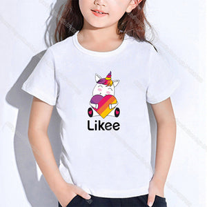 Hot Kids Likee Clothing Toddler Girl Tops LIKEE T Shirt In Boys Girls Teenagers School T-shirts Kpop Casual Students Costume