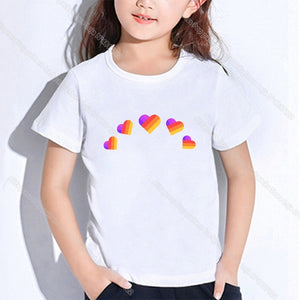 Hot Kids Likee Clothing Toddler Girl Tops LIKEE T Shirt In Boys Girls Teenagers School T-shirts Kpop Casual Students Costume
