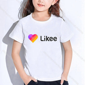 Hot Kids Likee Clothing Toddler Girl Tops LIKEE T Shirt In Boys Girls Teenagers School T-shirts Kpop Casual Students Costume