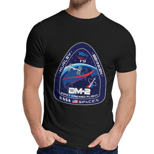 Tesla SpaceX T Shirt New Crew Dragon DM-2 Unique Design 100% Cotton Tee Shirt Crewneck