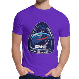 Tesla SpaceX T Shirt New Crew Dragon DM-2 Unique Design 100% Cotton Tee Shirt Crewneck