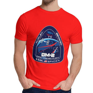 Tesla SpaceX T Shirt New Crew Dragon DM-2 Unique Design 100% Cotton Tee Shirt Crewneck