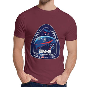 Tesla SpaceX T Shirt New Crew Dragon DM-2 Unique Design 100% Cotton Tee Shirt Crewneck